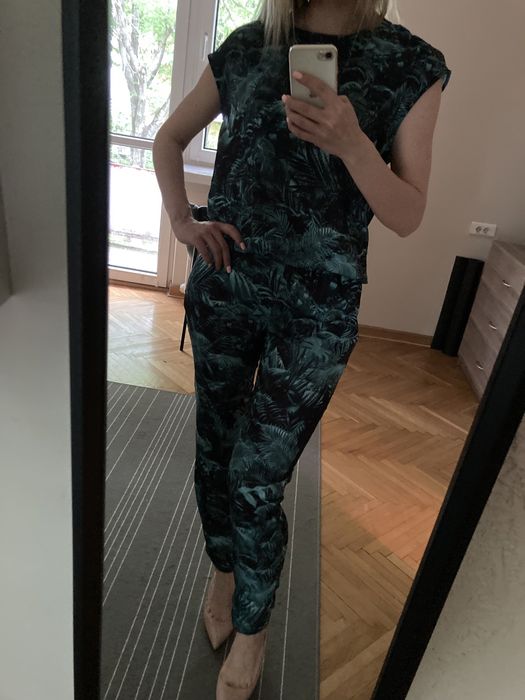 Kombinezon mohito s 36 trawy tropikalny tropic zielony lato sexy club