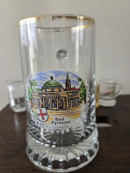 Kufel szklane pół litrowe