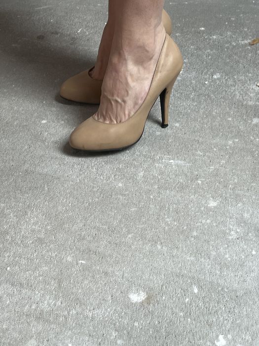 Szpilki 3 pary czarne bezowe nude ombre rozmiar 39