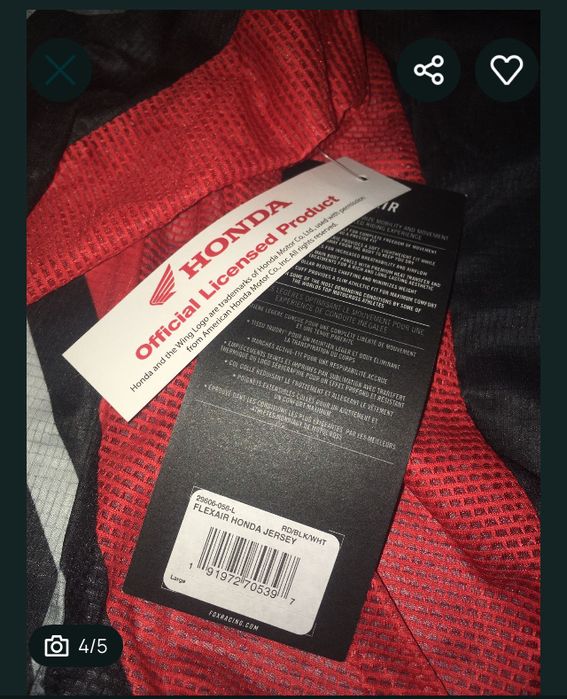 Fato Enduro Honda novo