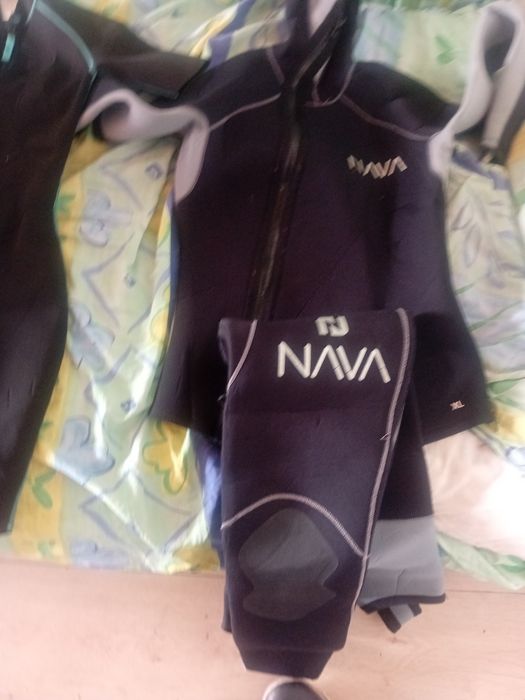 Pesca submarina 2 fatos de mergulho xl 1 fato bodyboard l