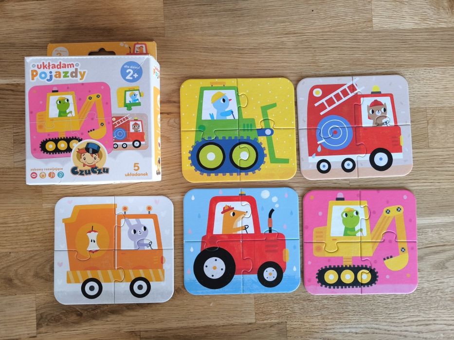 Zestaw 9 gier i układanek edukacyjnych dla dzieci CzuCzu Kpt Nauka inn