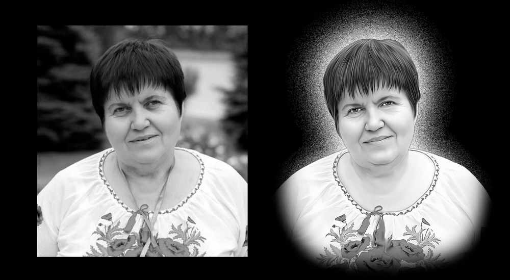 Ретуш портретів на пам'ятник для гравірувальних станків