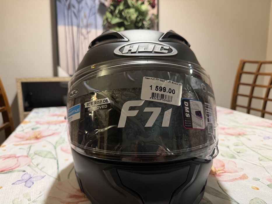 Kask motocyklowy HJC F71 XS Jak Nowy, Interkom gratis