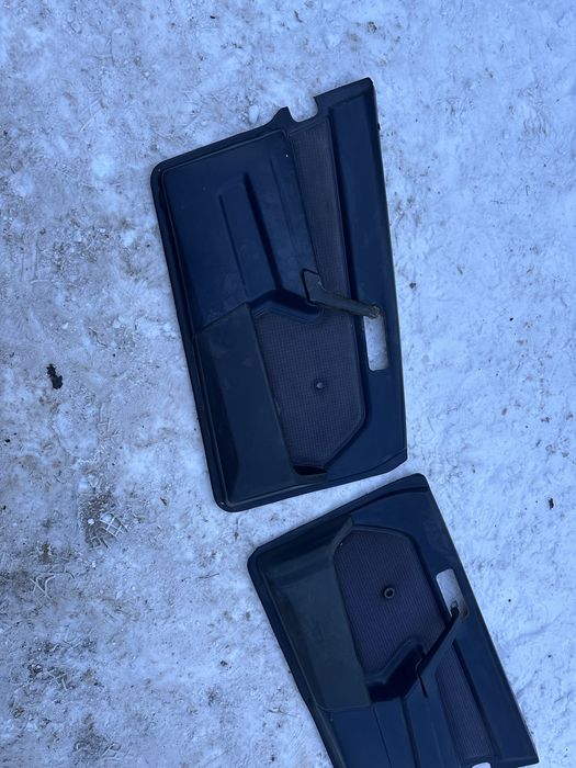 Boczki boczek tapicerka drzwi pierwsza seria niebieskie lewy prawy