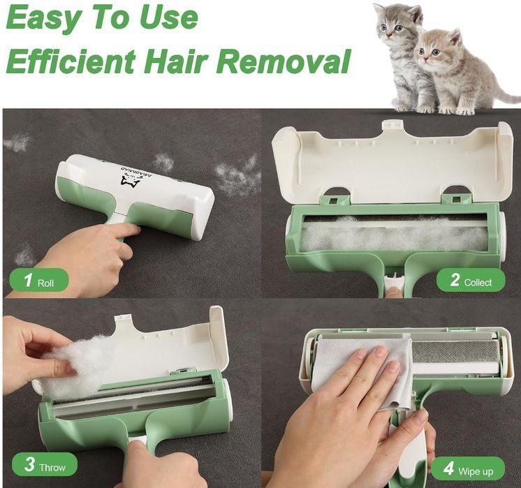 Urządzenie Do Usuwania Sierści Zwierząt, Wielokrotnego Użytku Wałek