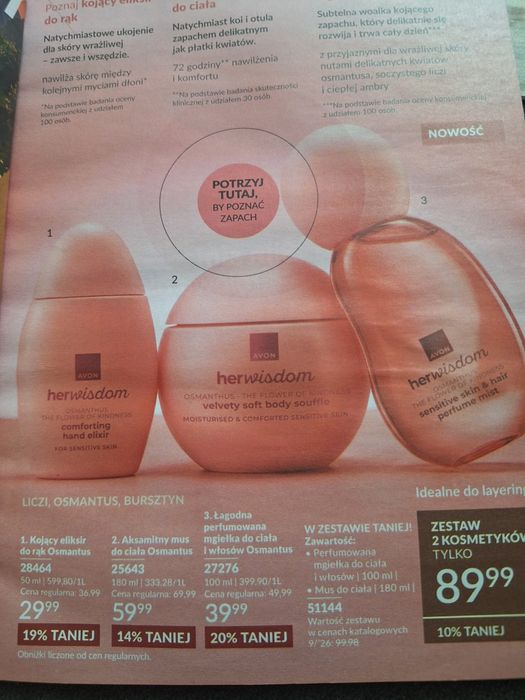 Nowości firmy Avon kosmetyki zestawy