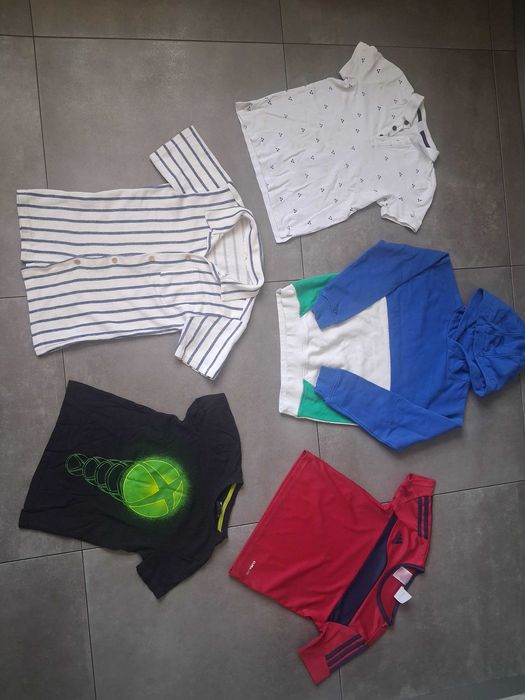 dres 122/128 kurtka reserved bluzki 4f adidas  h&m