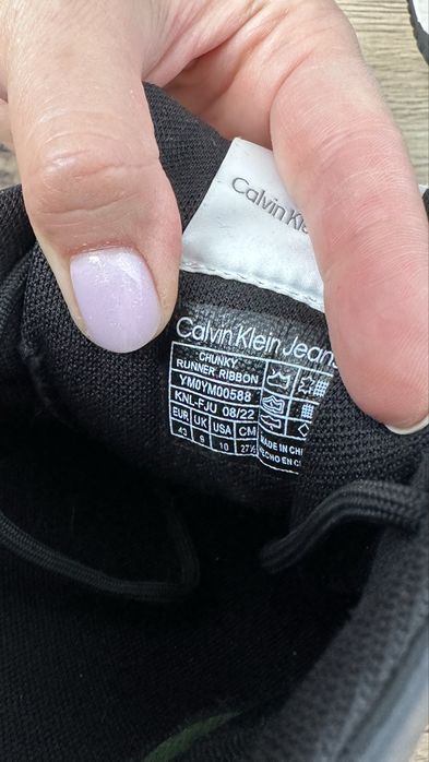 Чоловічі шкіряні кросівки Calvin Klein, р.43, 1 раз обуті