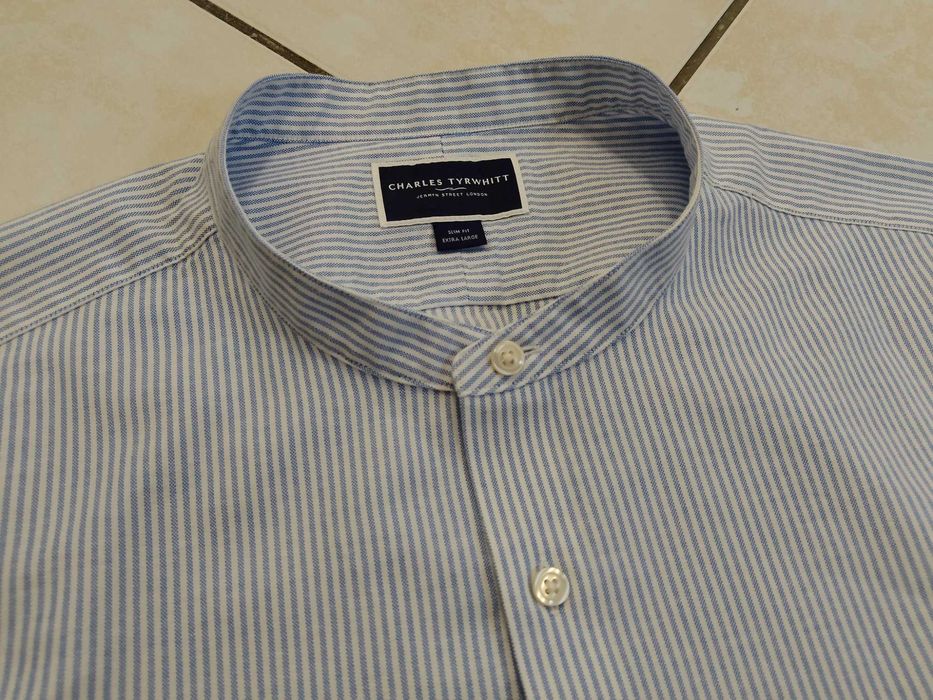 CHARLES TYRWHITT - NOWA! Markowa Koszula Męska ze stójką rozmiar XL