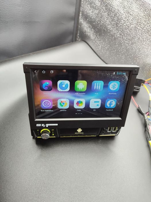 1 din Android wysowany ekran GPS wifi USB Bluetooth