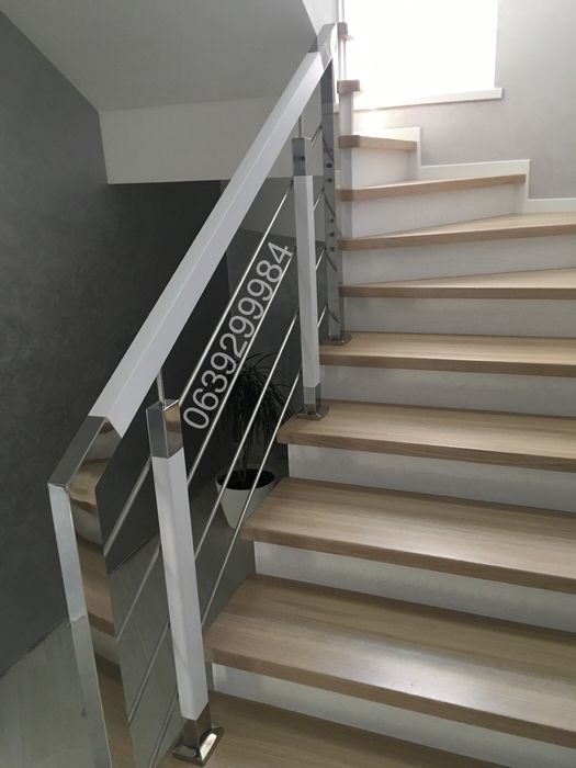 Перила з нержавіючої сталі та скла,скляні тераси,балкони зі скла