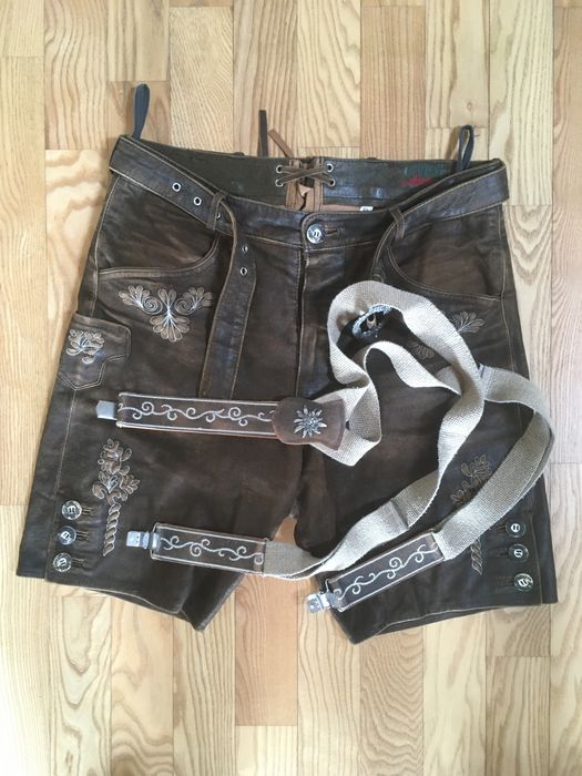 Męskie Lederhosen pas 86 cm