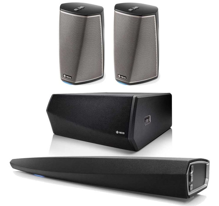 Soundbar Denon Heos Bar 3.0 + subwoofer + głośniki surround