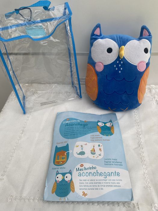 Peluche livro abracavel mocho Hugable toy book