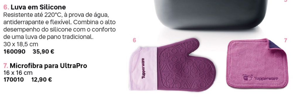 Luva para forno / quentes Tupperware