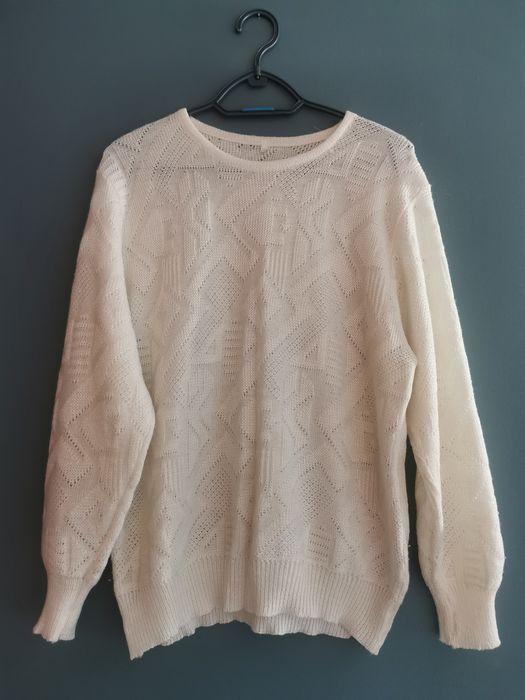 Biały sweter S M