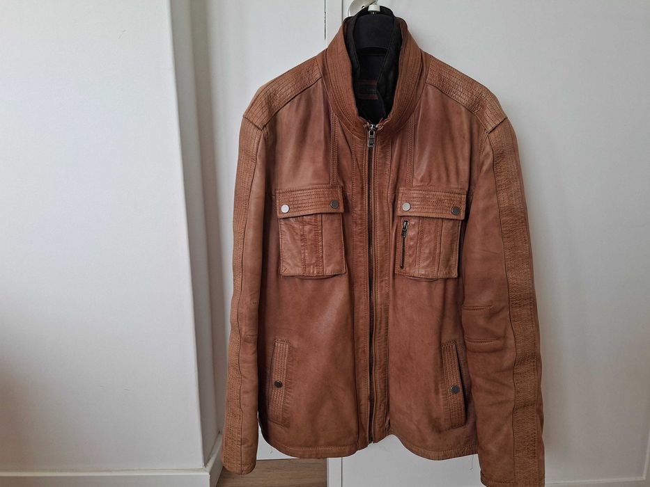 Blusão de cabedal verdadeiro (óptimo estado)