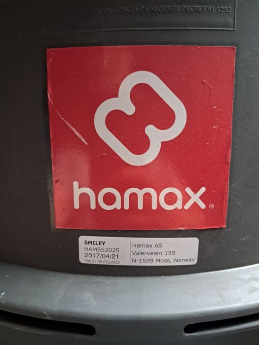 Fotelik rowerowy hamax