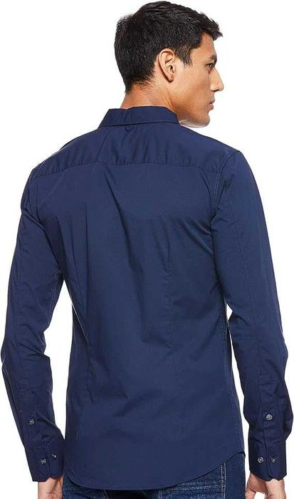 Męska Koszula TOMMY JEANS Original Stretch Slim Bawełna Black Iris M