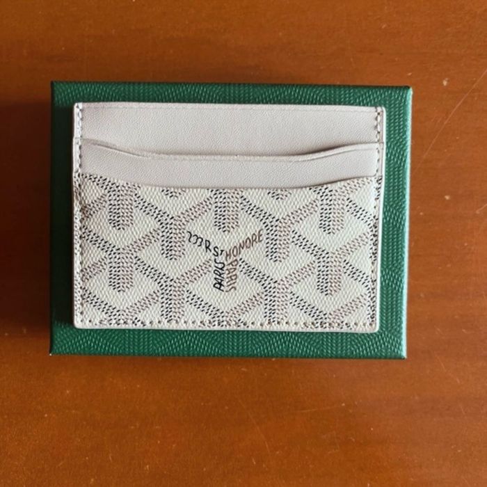 Goyard wallet white