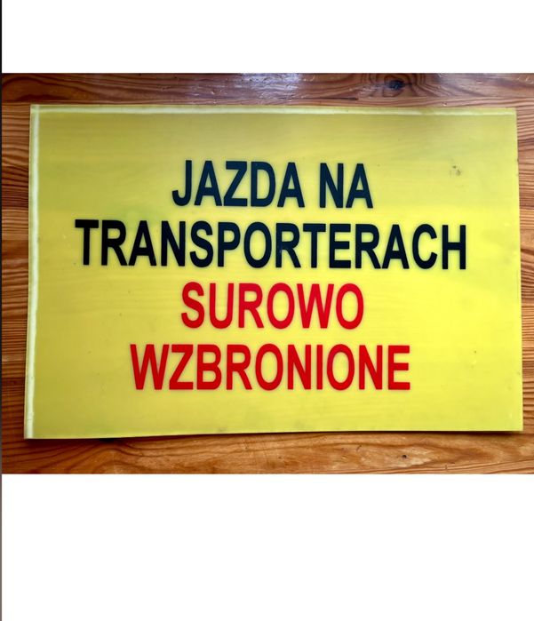 Tabliczka ostrzegawcza BHP
