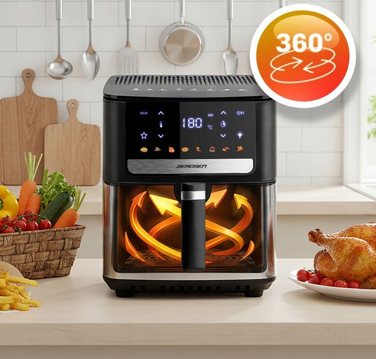 Фритюрниця безмасляна 6.5л  BERDSEN 1700W