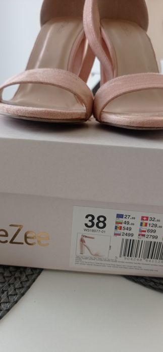Buty sandały na słupku deezee rozmiar 38