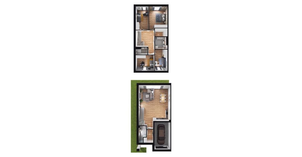 5-pokojowy dom 138m2 + ogródek Bezpośrednio