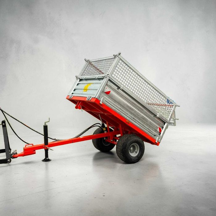 Przyczepa z nadstawkami do mini traktorków „DKM ” 1500 kg