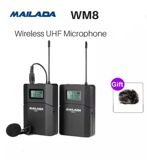 Петлічна радіосистема Mailada WM 8 (бездротовий мікрофон)