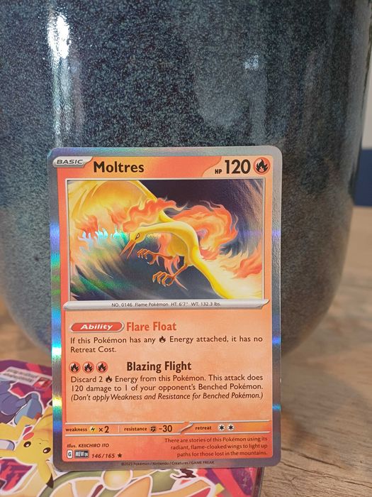 Carta Pokémon Moltres #146 Pokemon Scarlet & Violet 151