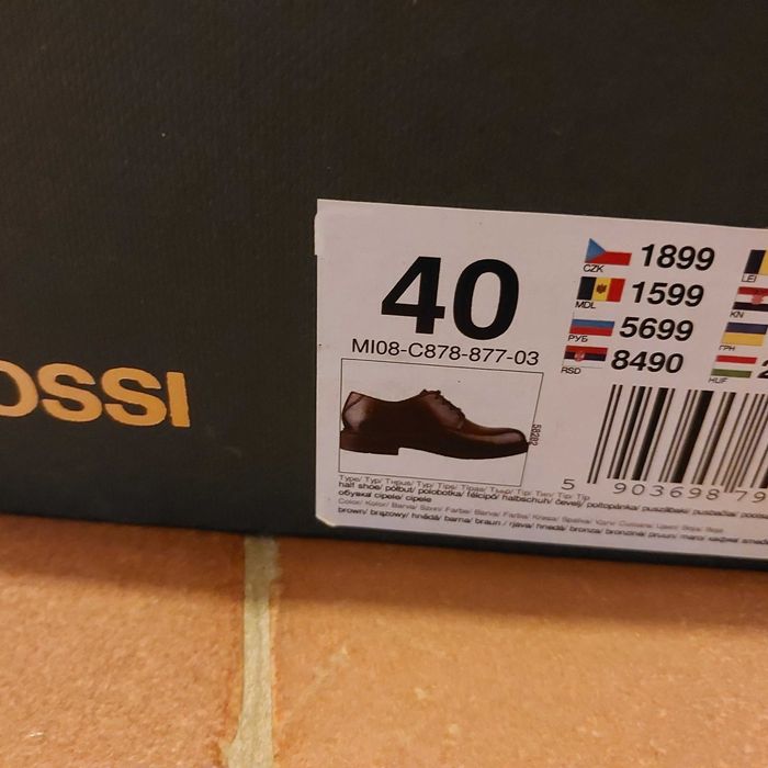 Półbuty męskie Gino Rossi rozm. 40