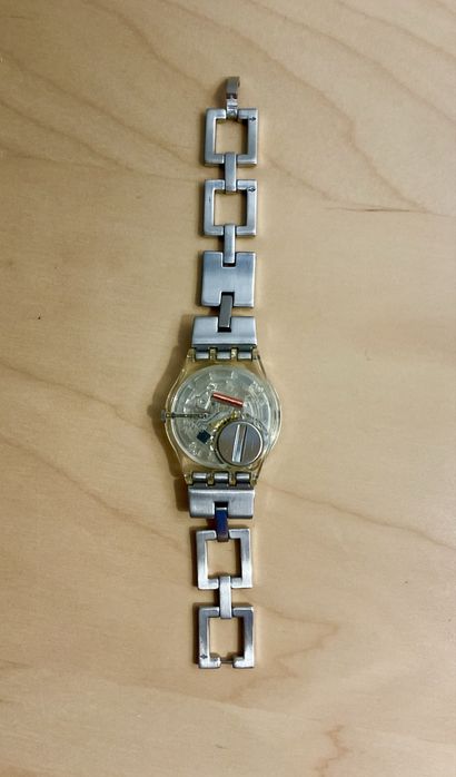 Relógio prateado Swatch