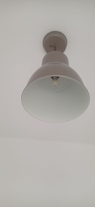 Lampa + kinkiet brązowy