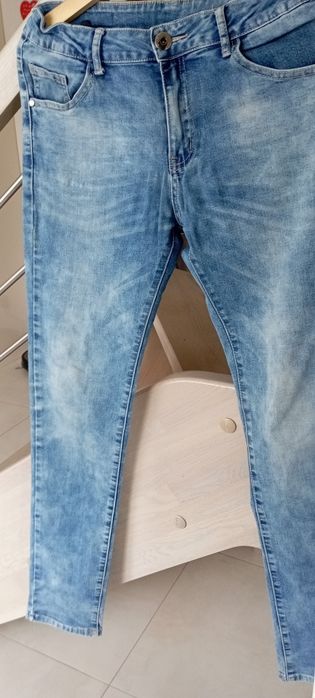 Jeansy Reporter young  stan bdb- rozmiar M joggery regulowany pas