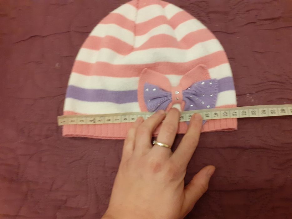 Czapka dla dziewczynki. Ambra. 3-4 latka. Zima. Wysyłka.