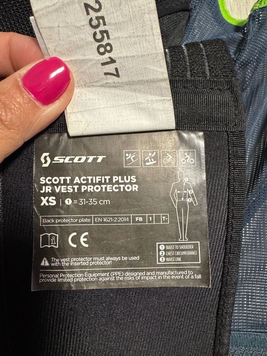 Дитячий Захисний жилет спини Scott