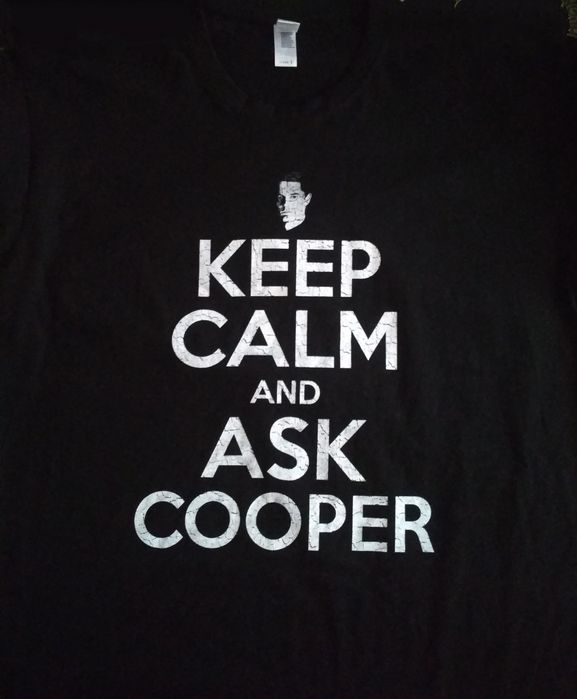 Футболка Keep Calm And Ask Cooper
Якість: 100% бавовна, плотність 190