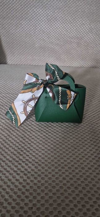 mini torebeczka z kokardą opakowanie na prezent etui na kosmetyk