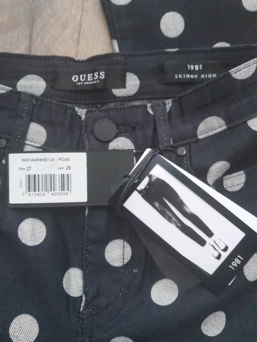 Guess spodnie damskie rurk Skinnyi High 1981