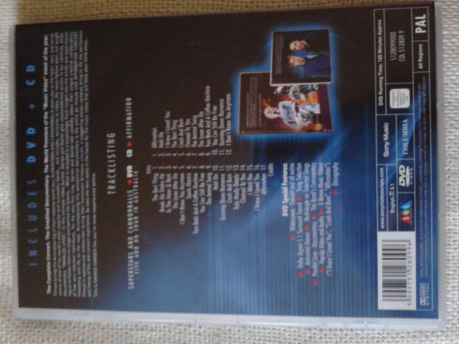 Savage Garden ‎– Superstars And Cannonballs DVD + Affirmation CD