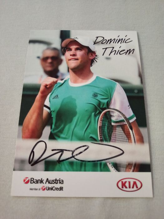 Autograf Dominic Thiem tenis ATP Poznań Rataje •