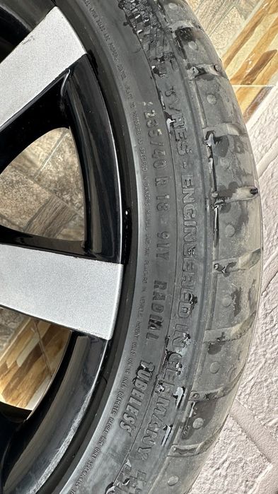 Колеса разноширокі