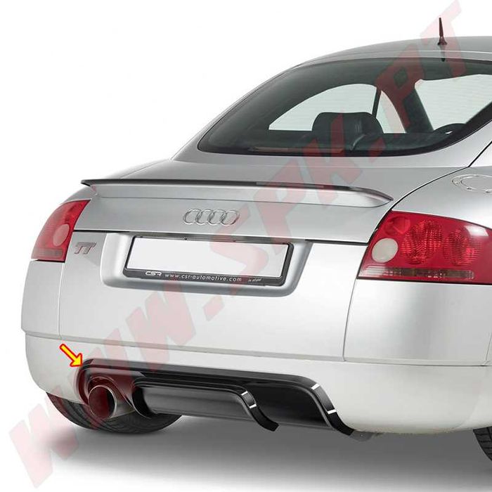 Difusor / Spoiler Traseiro Audi TT 8N (98-06) - Plástico - Novo