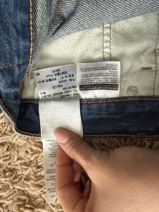 Класичні блакитні прямі джинси levis 501 original