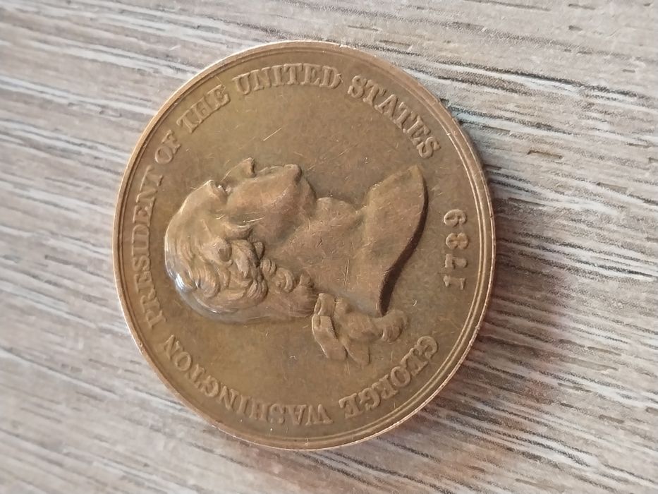 Памятная медаль Джордж Вашингтон 1789 год