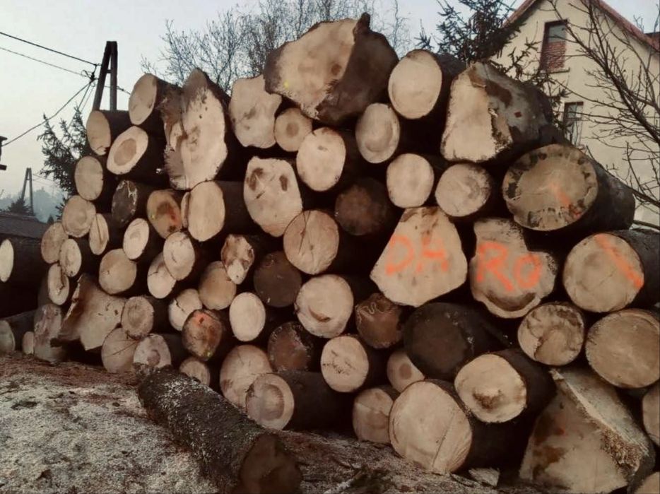 Drewno opał kominek piec dąb buk brzoza Polkowice Lubin LegnicaChojnów