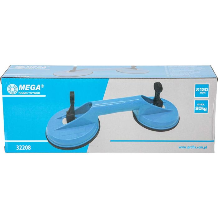 Uchwyt Przyssawka Do Szyb Szkła Płytek Glazury PODWÓJNA 80kg proline