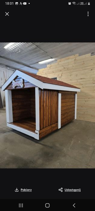 Duża ocieplana buda dla PSA